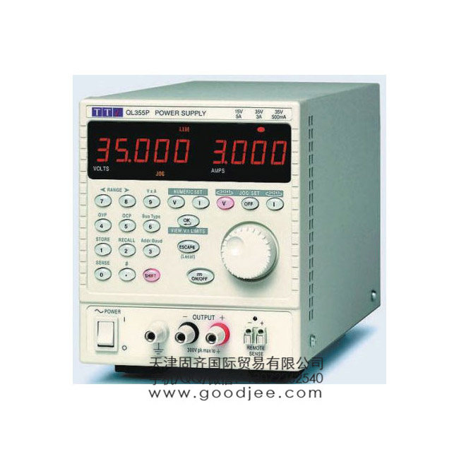 Aim-TTi QL355P ̨ʽ��Դ, 1 ���, 0 �� 15 V/0 �� 35 V