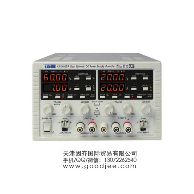 Aim-TTi CPX400D ̨ʽ��Դ, 2 ���, 0 �� 60V, 0 �� 20A, 840W